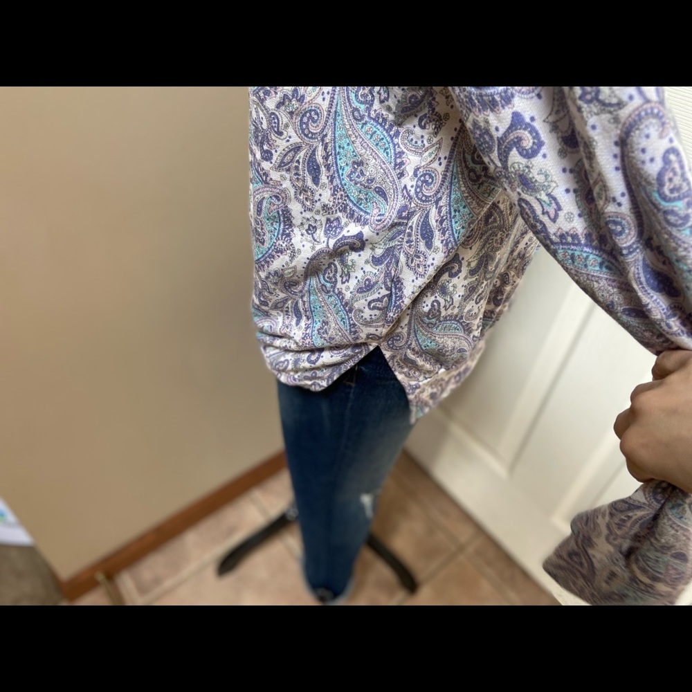 Blumin White Multicolored Patterned Long Sleeved … - image 6